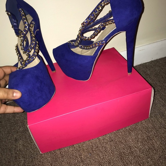 Royal Blue Heels - Picture 3 of 8